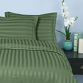 thumbnail image 1 of Elegant Comfort® Silky-Soft 1500 Series Wrinkle-Free 6-Piece STRIPE Sheet Set, California King, Sage, 1 of 2
