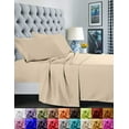 thumbnail image 1 of 1800 Series 4-Piece Bed Sheet Set, Deep Pocket up to 16 inch - California King Cream, 1 of 5