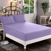 Elegant Comfort 1500 Series Full Fitted Sheet, 16" Deep Pocket Cooling Microfiber Bed Sheet, Lilac deal from Walmart