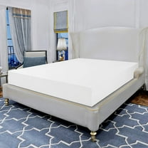 Elegant Comfort Single Fitted Sheet, Deep Pocket Solid Design, Polyester , King White