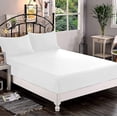 thumbnail image 1 of Elegant Comfort 1500 Premium Hotel Quality 1-Piece Fitted Sheet, Softest Quality Microfiber - Deep Pocket up to 16 inch, Queen White, 1 of 4