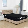 thumbnail image 1 of 1500 Series Single Fitted Sheet, Smart and Deep Pocket 18 inch, California King Black, 1 of 4