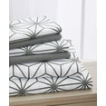thumbnail image 1 of Elegant Comfort Soft Bed Sheets Cube Pattern 1500 Series Percale Softness (6-Piece) Bedding Set, Queen, Gray, 1 of 2
