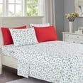 thumbnail image 1 of Elegant Comfort Soft Bed Sheets Holiday Pattern 1500 Series Microfiber - Softness Wrinkle and Fade Resistant (6-Piece) Bedding Set, Queen, Pickup Tree, 1 of 6