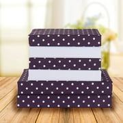 Elegant Comfort Soft Bed Sheets Polkadot Pattern 1500 Series Percale Softness (6-Piece) Bedding Set, King, Purple
