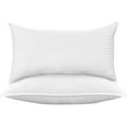thumbnail image 1 of Elegant Comfort Stripe Pillows, Plush Bed Pillows for All Sleep Positions, Cooling Gel Filling, 2-Pack Standard/Queen Pillow Set, 1 of 5