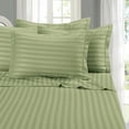 thumbnail image 1 of Elegant Comfort Super Silky Soft - 1500 Series Wrinkle, Fade, Stain Resistant 3-Piece STRIPE Duvet Cover Set, King/Cal-King, Green, 1 of 2