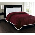 thumbnail image 1 of Elegant Comfort  Super Soft Heavy Weight Stripe Micro-Sherpa Blanket, 1 of 5
