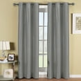 thumbnail image 1 of Elegant Comfort Triple Layer Faux Silk - Solid Blackout Grommet Panel - Room Darkening, Energy Saving And Noise-Reducing - 54" Width X 84" Length - Silver, 1 of 1