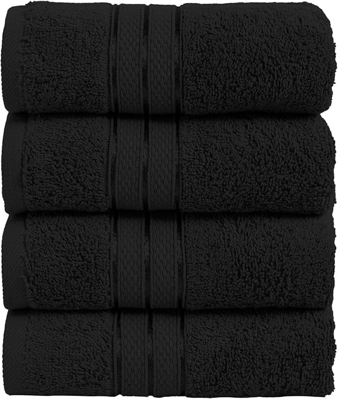Elegant Comfort Turkish Cotton Hand Towel Set, 4-Pack, 16" x 28 ...