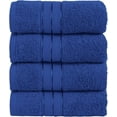 thumbnail image 1 of Elegant Comfort Turkish Cotton Hand Towel Set, 4-Pack, 16" x 28", Highly Absorbent - Soft Bathroom Towels, Royal Blue, 1 of 6