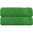 thumbnail image 1 of Elegant Comfort Turkish Popcorn Cotton Bath Towel Set, 27 x 54 Inches, 2-Pack, Hotel-Quality, Soft, Durable, Quick-Dry, Highly Absorbent Emerald Green, 1 of 4