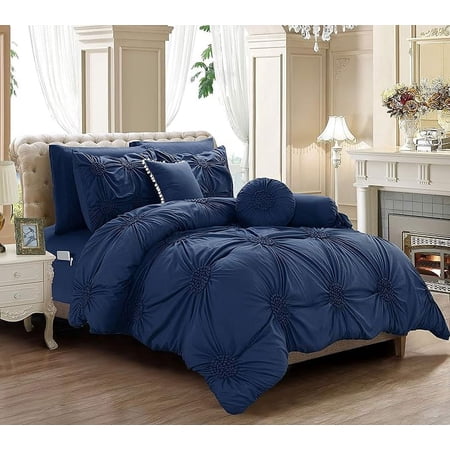 Elegant Comfort Ultra Soft 10-Piece Sunflower Bedding-in-a-Bag, Comforter Set Featuring Decorative