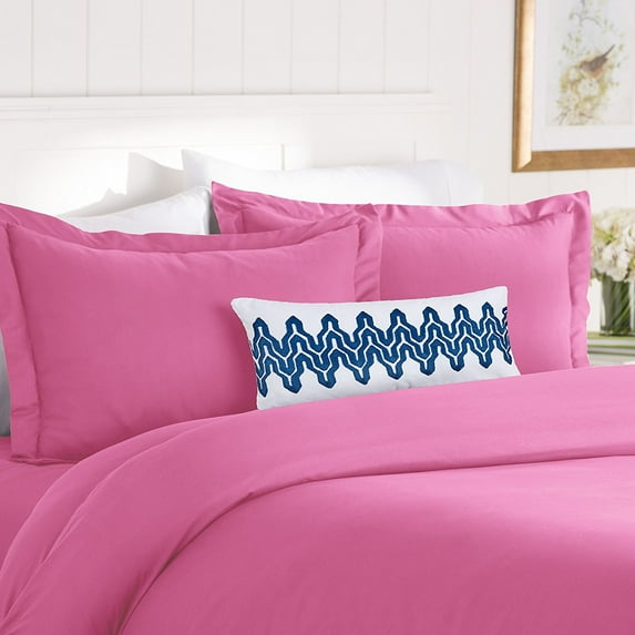 Elegant Comfort, Wrinkle-Free 1500 Thread Count 3-Piece Duvet Set - Full/Queen, Light Pink, Floral