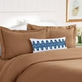 thumbnail image 1 of Elegant Comfort, Wrinkle-Free 1500 Thread Count 3-Piece Duvet Set - Full/Queen, Mocha Chocolate, Solid Print, 1 of 5