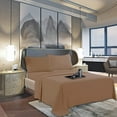 thumbnail image 1 of 1500 Series Flat Sheet , Hotel Luxury- Soft Top Sheet, 1 Piece Queen, Taupe, 1 of 5