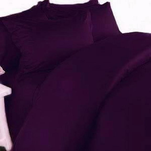 Elegant Comfort® Wrinkle-Resistant- 1800 Series Luxury Silky Soft 6pc Bed Sheet Set Deep Pocket Up tp 16" , King, Purple