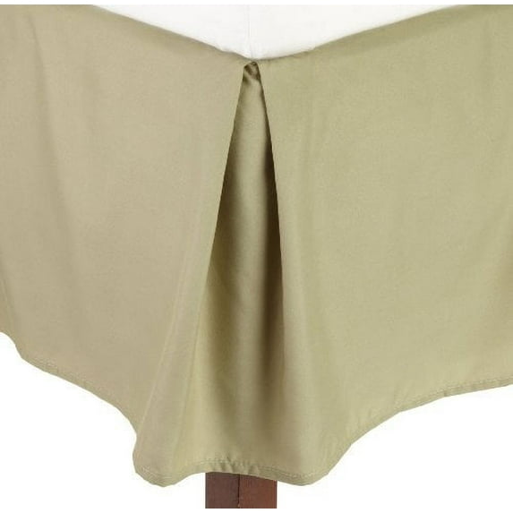 Elegant Comfort1500 Series Wrinkle & Fade Resistant Bed Skirt / Dust Ruffle - Pleated Tailored 14inch Drop, California King, Sage-Green