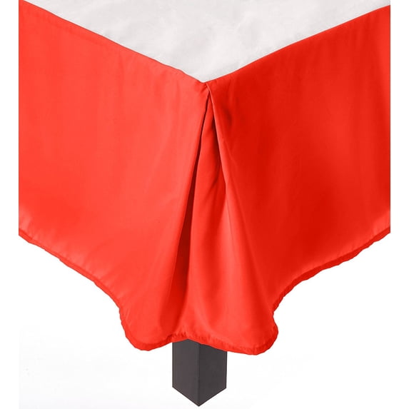 Elegant Comfort1500 Series Wrinkle & Fade Resistant Bed Skirt / Dust Ruffle - Pleated Tailored 14inch Drop, King, Red