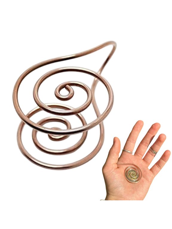 Elegant Copper Alloy Energy Rings For Palms Wearing Adjustable Hand Jewelry for Women and Men