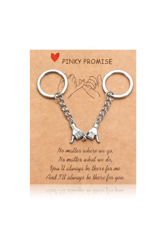 Elegant Couple Keyring Hand Holding Charm With Promise Note Zn Alloy Accessory
