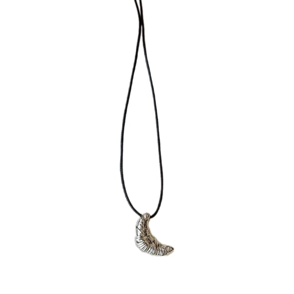 Elegant Cow Horn Designs Long Sturdy Black Rope Sweater Necklace Accessory for Women Fashion Jewelry Daily Use