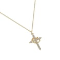 thumbnail image 1 of Elegant Crosses Pendant Necklace with Crowns Adjustable Chain Jewelry Accessory, 1 of 21