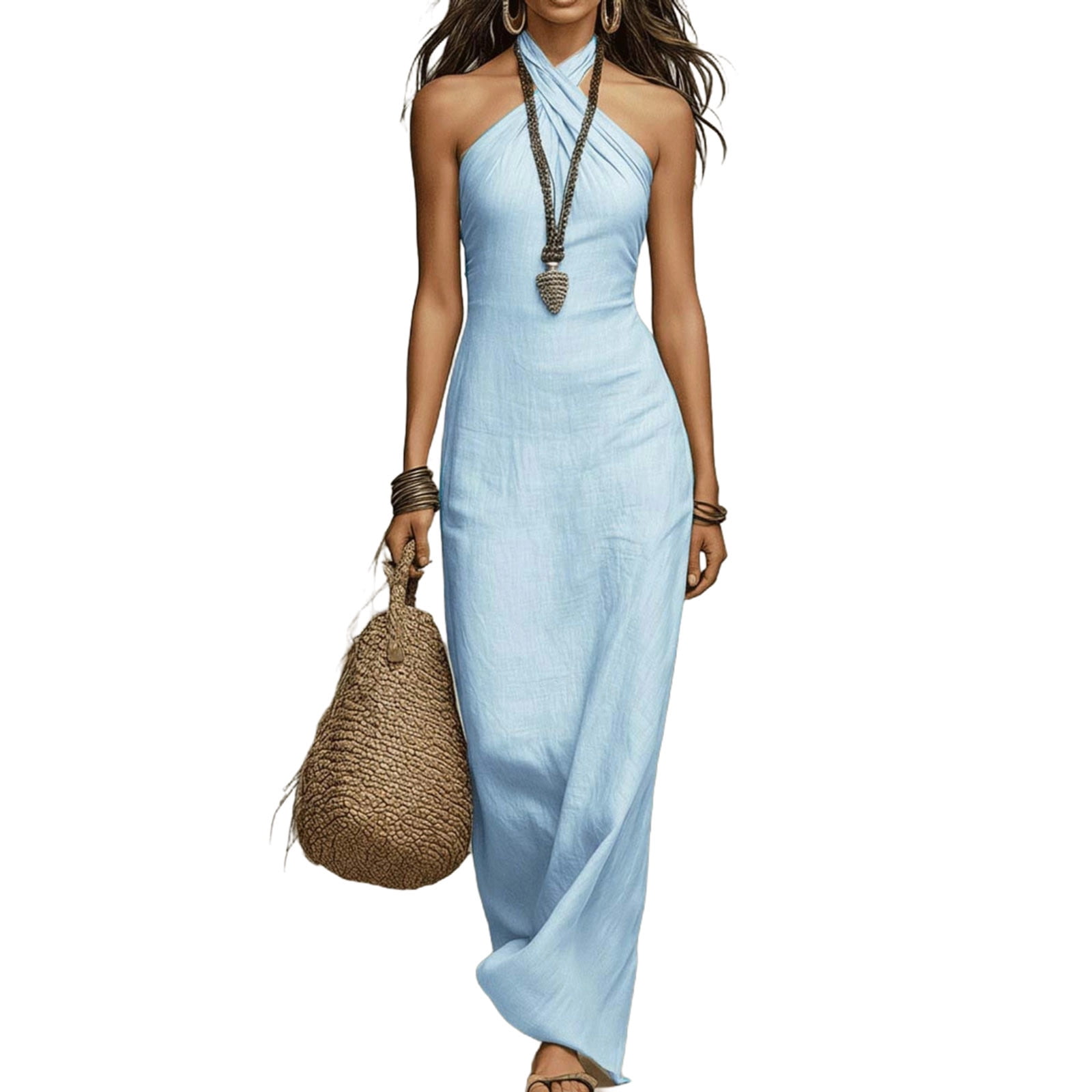 pleated summer dress PRETTYGARDEN Women's Maxi Dresses Trendy Cap Short Sleeve Butto Size:XS Classic Style it with heels QLG_1_Color_0_Black One Shoulder Pleated Gown