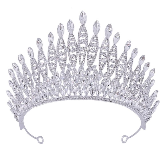 Elegant Crown with Rhinestones for Bride and Bridesmaids Stylish Crystals Tiara