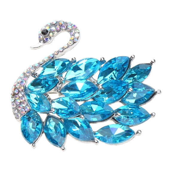 Elegant Crystal Bird Brooch Pin Elegant Clothing Jewelry Sparkling Crystals Brooch Suitable for Fashionable Women