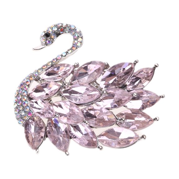 Elegant Crystal Bird Brooch Pin Elegant Clothing Jewelry Sparkling Crystals Brooch Suitable for Fashionable Women