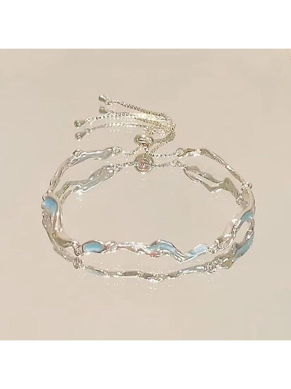 Elegant Crystal Flowers Bracelet For Women Sweet Girl Moon T0T Bow Blossom