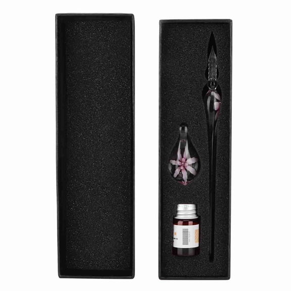 Elegant Crystal Glass Dip Pen For Calligraphy  Signatures, Smooth Writing Experience