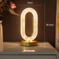 Elegant Crystal LED Table Lamp with Stepless Dimming and Touch Switch