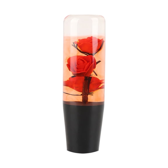 Elegant Crystal Rose Car Gear Shifts Knob Luxury Crystal Flower Design Gear Shifts Knob for Stylish Interior Upgrade