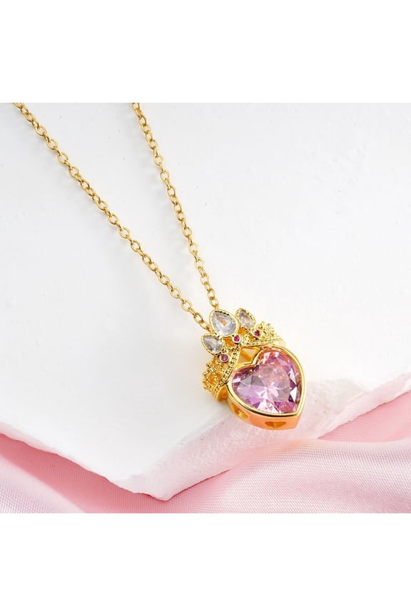 Elegant Crystal Studded Titanium Steel Choker Necklace for Women Gifts