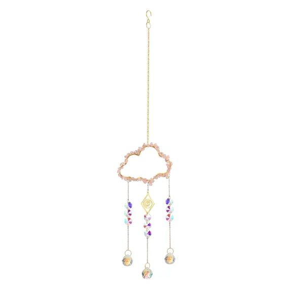Elegant Crystal Wind Bells Sun Catcher Pendant Sparkling Crystals Cloud Hangings Ornament Home Window Decorations