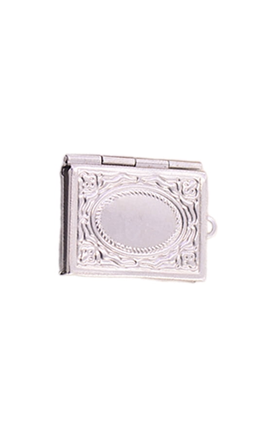 Elegant Customizable Jewelry Pendant Delicate Book Shaped Necklace Pendant Picture Memory Pendant for Jewelry Making
