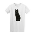 thumbnail image 1 of Elegant Cute Black Cat Sitting T-Shirt Men -Image by Shutterstock, Male XX-Large, 1 of 2