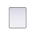thumbnail image 1 of Elegant Decor Contour Metal Rectangle Mirror 30x36 in Black, 1 of 11