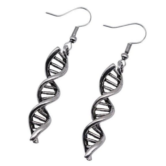 Elegant DNA Model Pendant Earrings Ideal For Everyday Wear Or Special Occasions