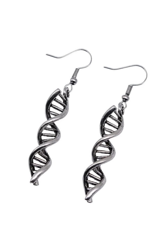 Elegant DNA Model Pendant Earrings Ideal For Everyday Wear Or Special Occasions