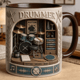 thumbnail image 1 of Elegant Dad Ceramic Mug 2D Printed 3D Effect Personalized Name Gift for Father, 1 of 4
