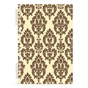 Elegant Damask Pattern Notebooks 1-subject Journal 60 Sheets A5 College Ruled Paper Detachable Ring 8.3"x5.7"