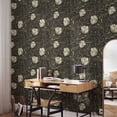 thumbnail image 1 of Elegant Dark Floral Peel & Stick Wallpaper - Waterproof, Removable Vinyl with Easy Matching for Home Decor, 17.7"x9.8' - Perfect for Living Room, Bedroom, Kitchen, Cute Room Decor, 1 of 10