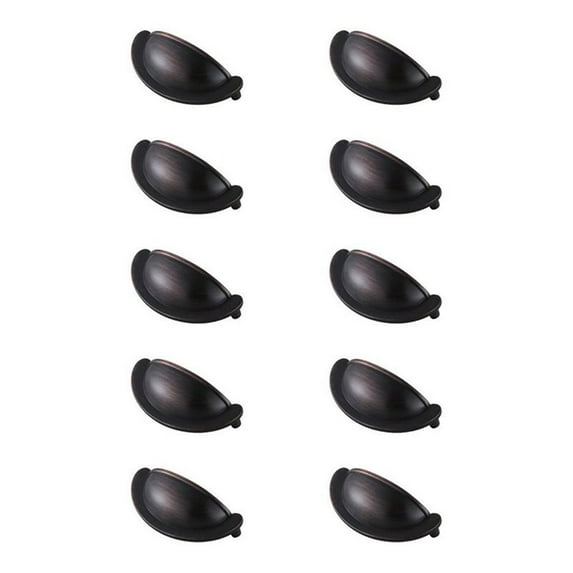 Elegant Decor Claude 2-3/4" Center to Center Oil-rubbed Bronze Cup Bar Pull Multipack (set of 10)