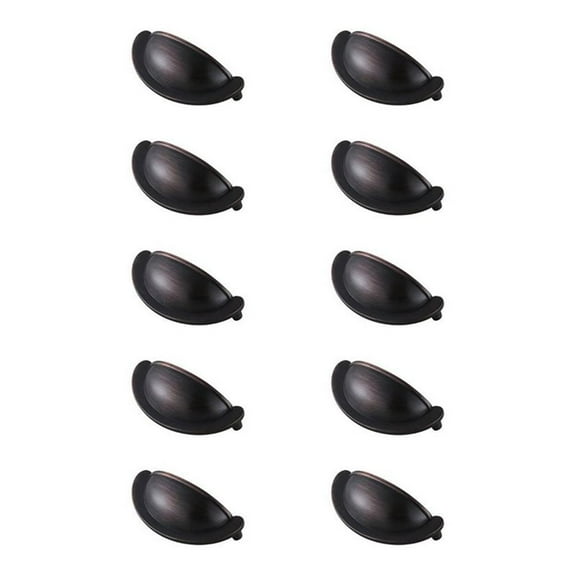 Elegant Decor Claude 2-3/4" Center to Center Oil-rubbed Bronze Cup Bar Pull Multipack (set of 10)