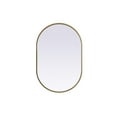thumbnail image 1 of Elegant Decor Metal Frame Oval Mirror 20x30 Inch in Brass, 1 of 12
