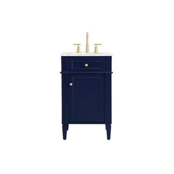 Elegant Decor  21 in. Single Bathroom Vanity in Blue