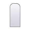 thumbnail image 1 of Elegant Decor Metal Frame Arch Full Length Mirror 28X66 Inch In Black, 1 of 8